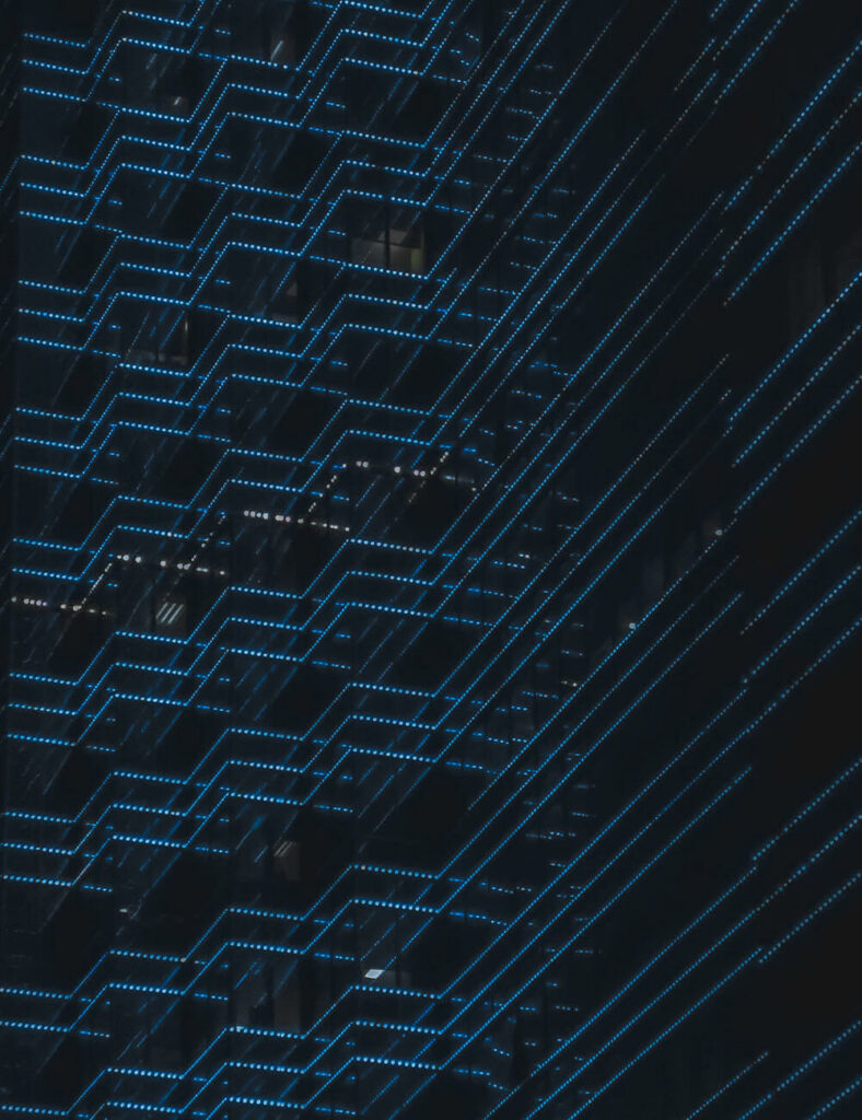 blue dots in a pattern