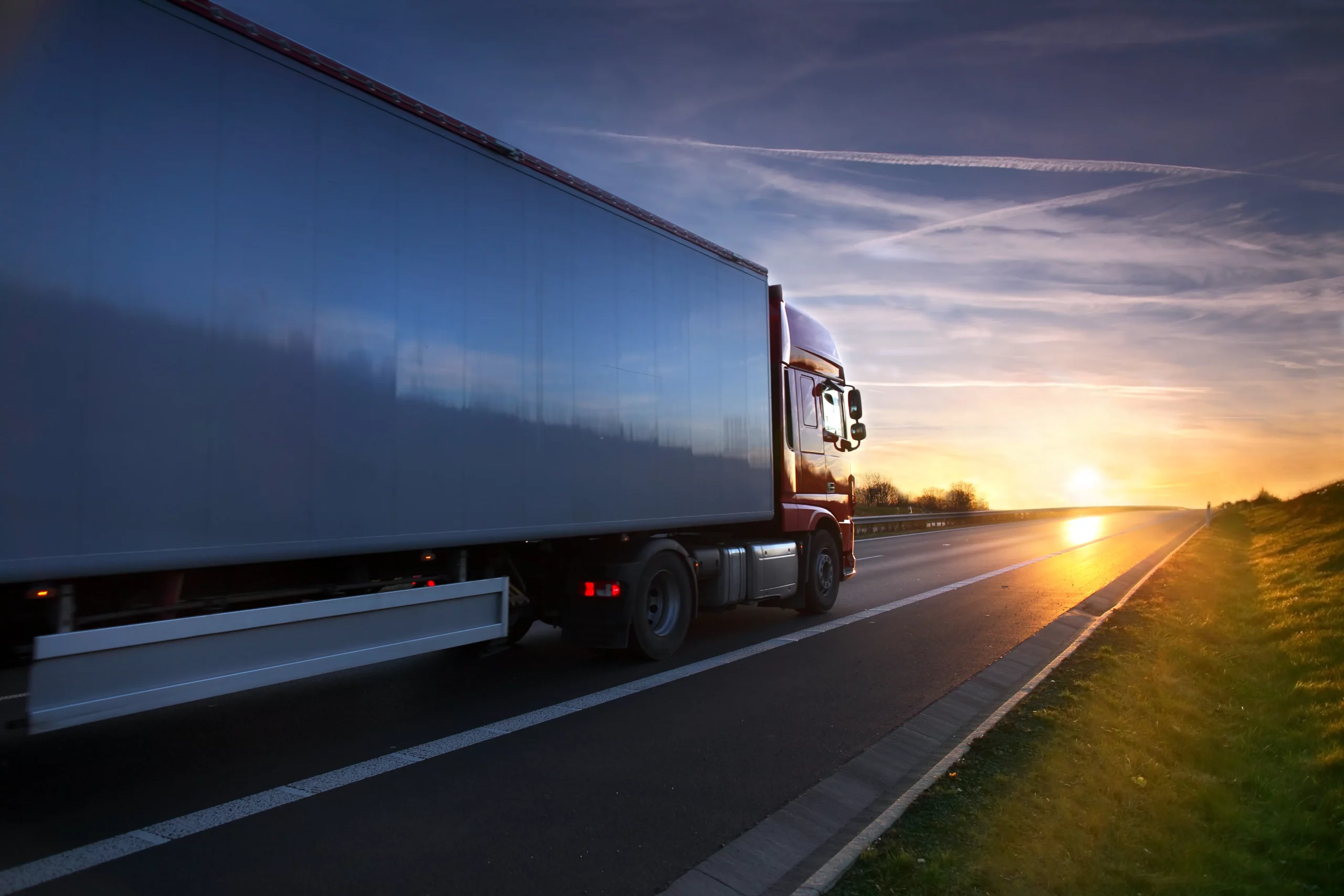 logistics and trucking company featuring a semi trailer